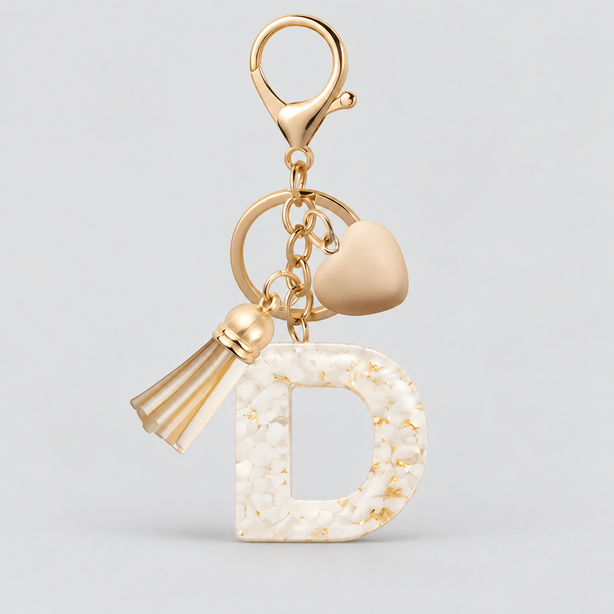 Golden Initial - Bag Charm