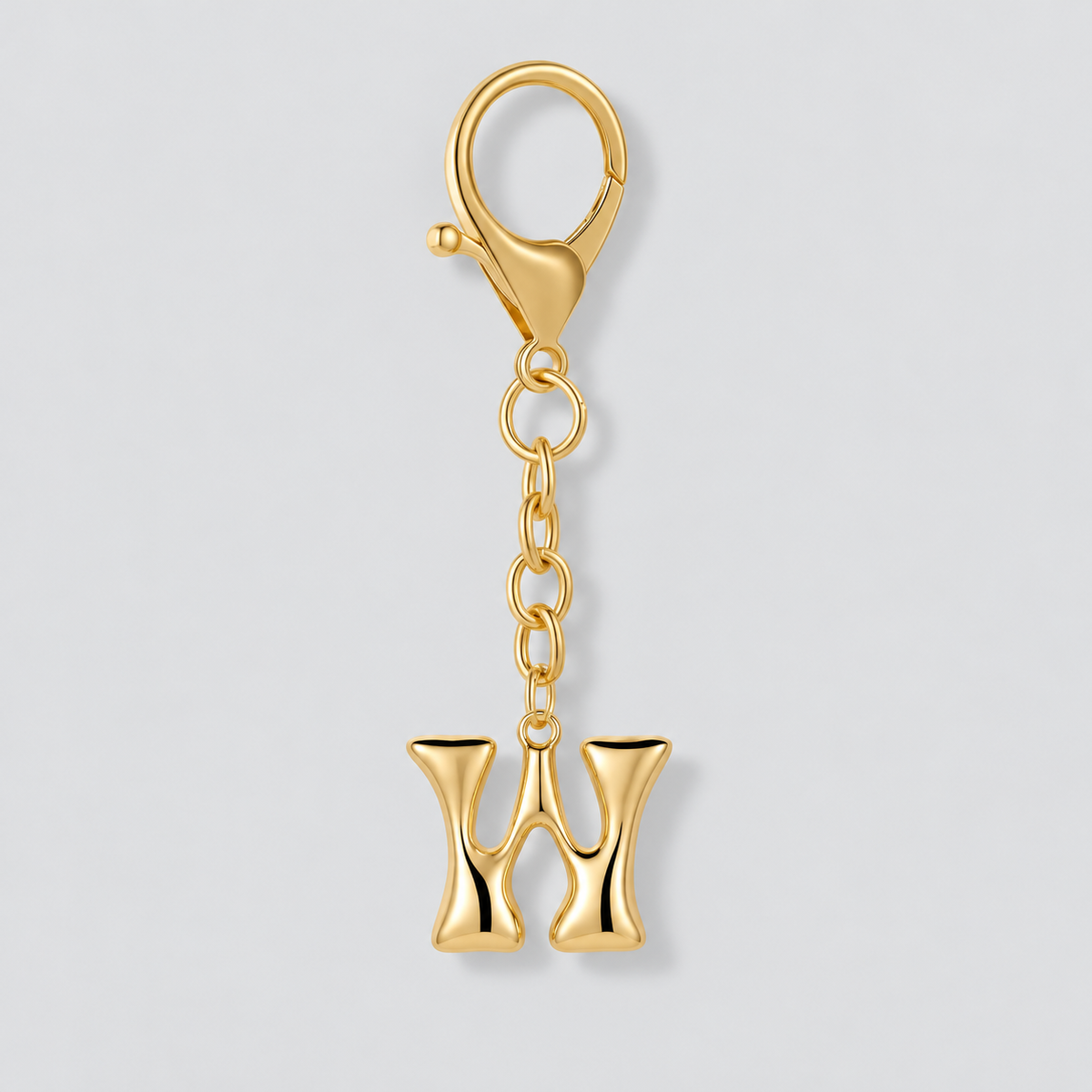 Bubble Initial Letter - Bag Charm