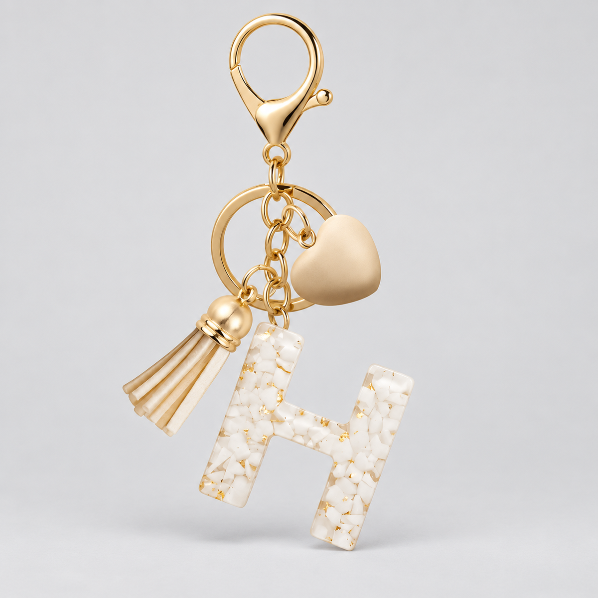 Golden Initial - Bag Charm