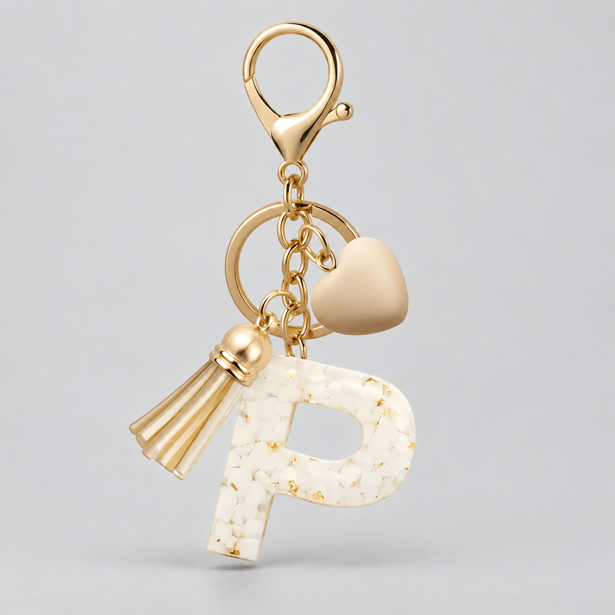 Golden Initial - Bag Charm