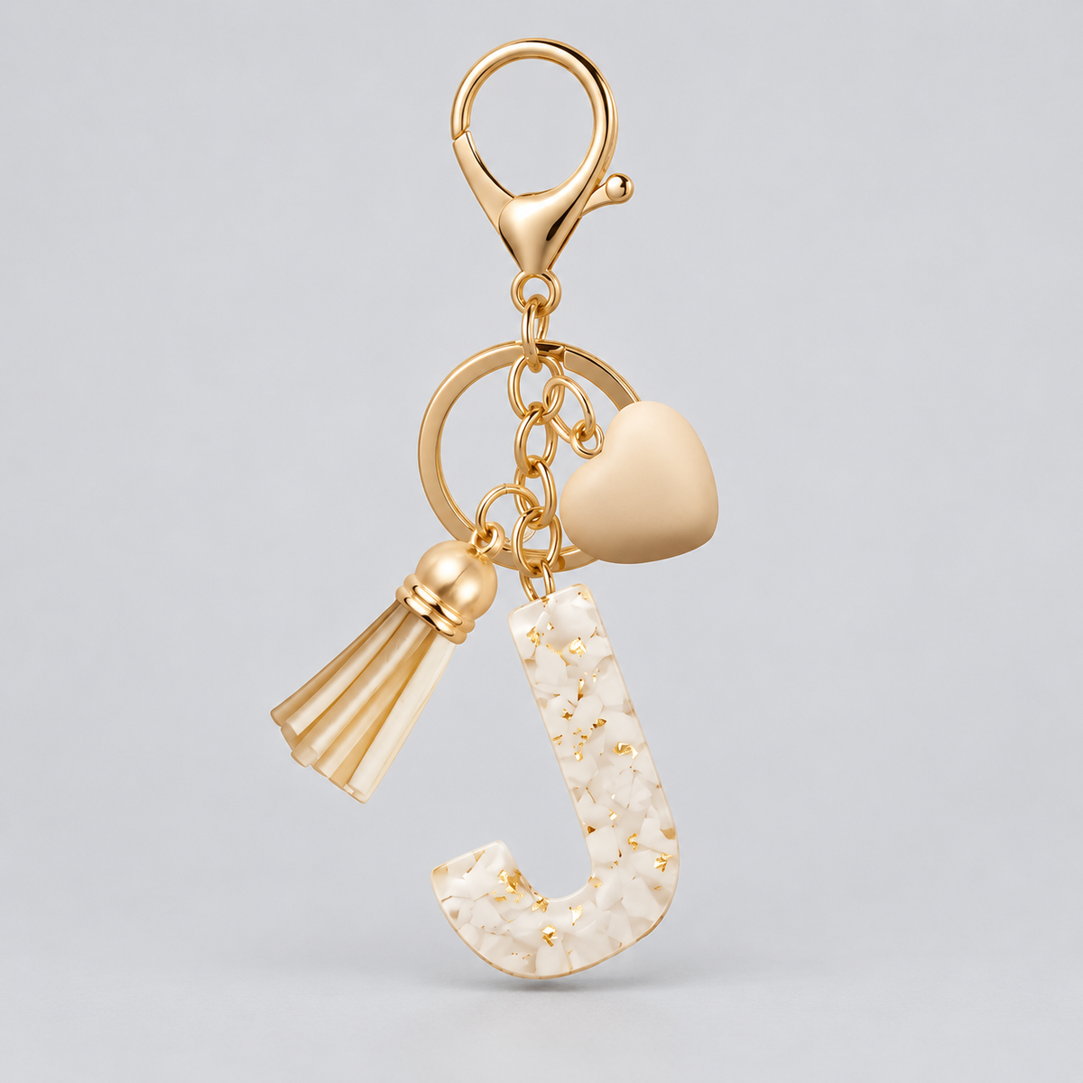Golden Initial - Bag Charm