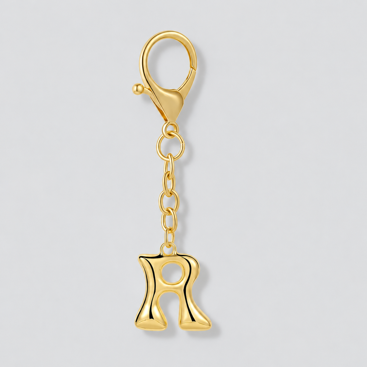 Bubble Initial Letter - Bag Charm
