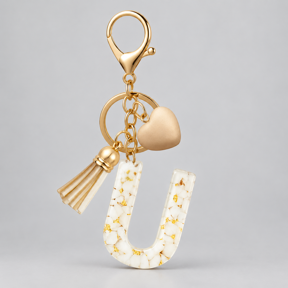 Golden Initial - Bag Charm