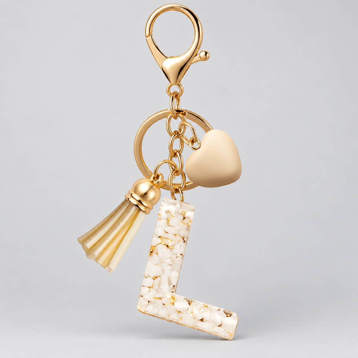 Golden Initial - Bag Charm