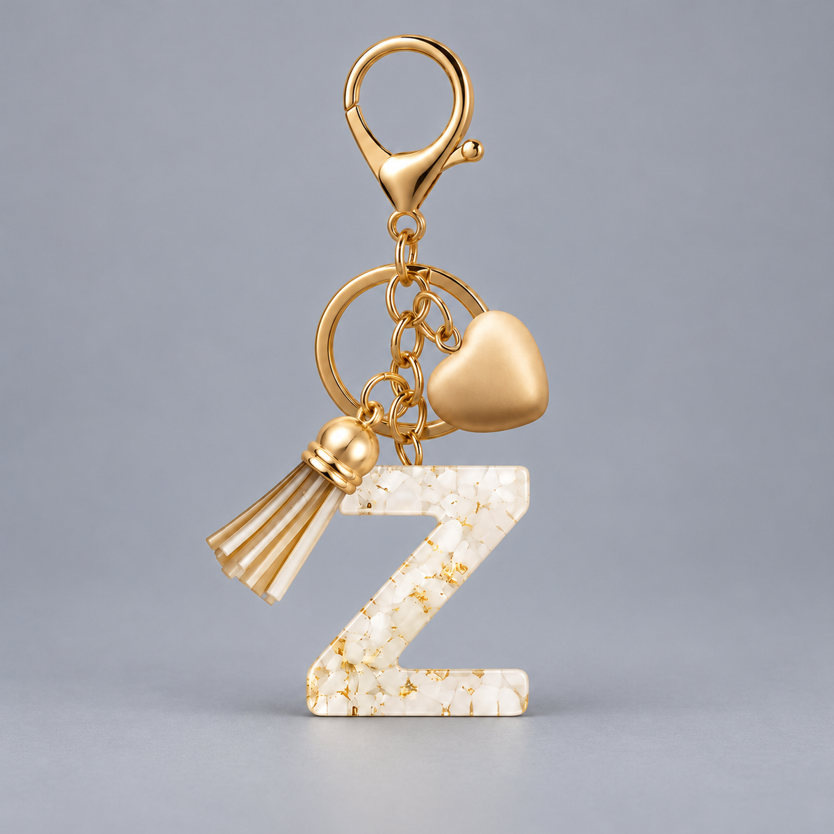 Golden Initial - Bag Charm