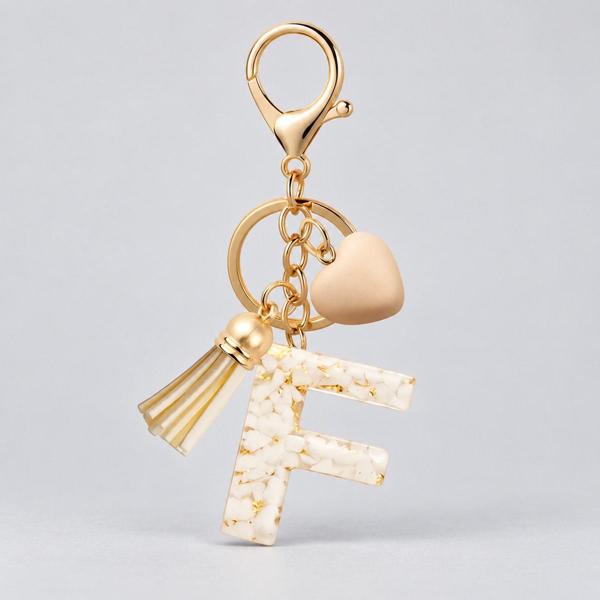 Golden Initial - Bag Charm
