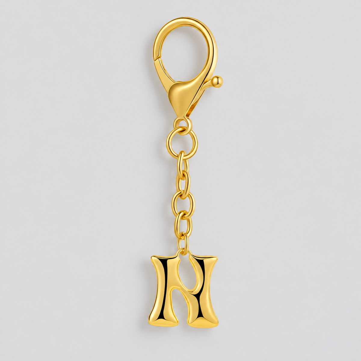 Bubble Initial Letter - Bag Charm