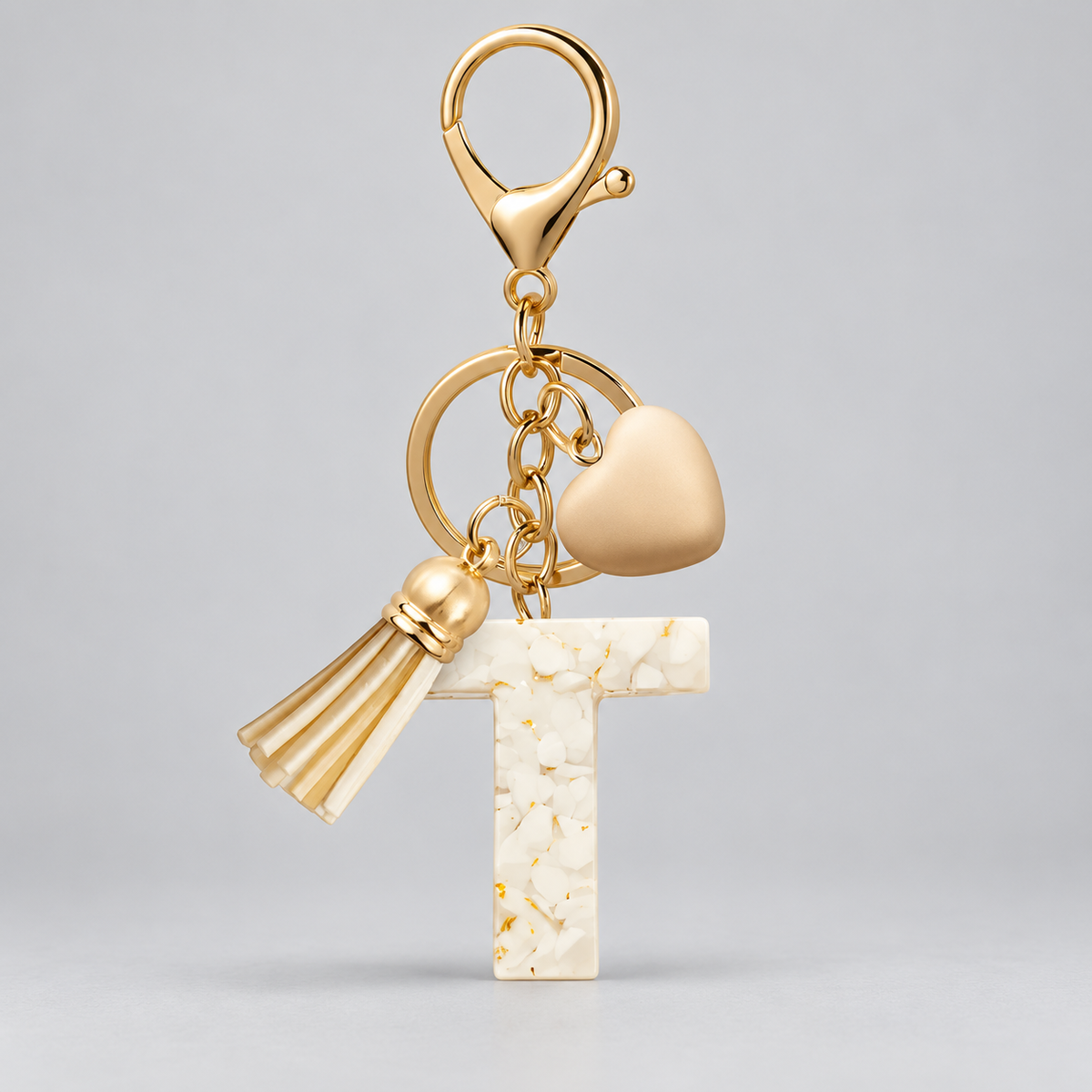 Golden Initial - Bag Charm