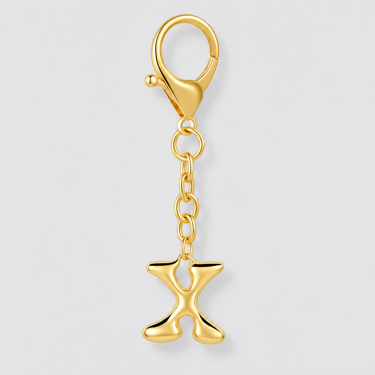 Bubble Initial Letter - Bag Charm