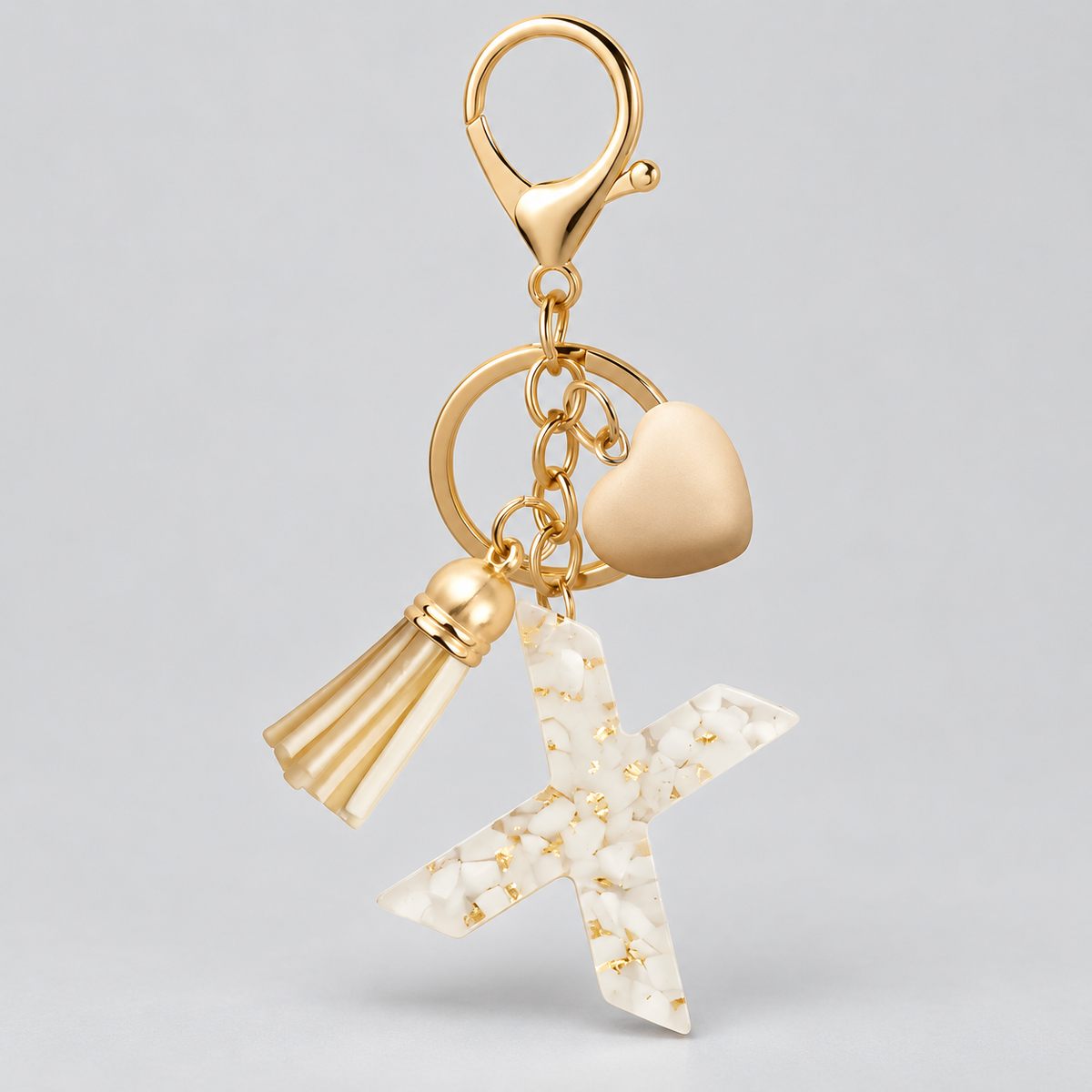 Golden Initial - Bag Charm