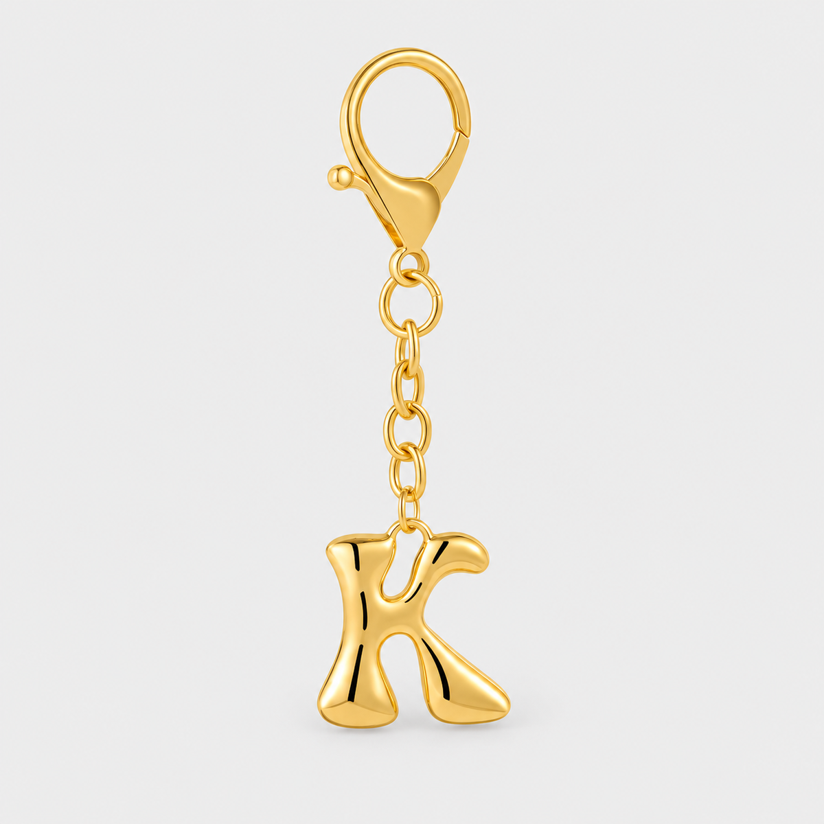 Bubble Initial Letter - Bag Charm