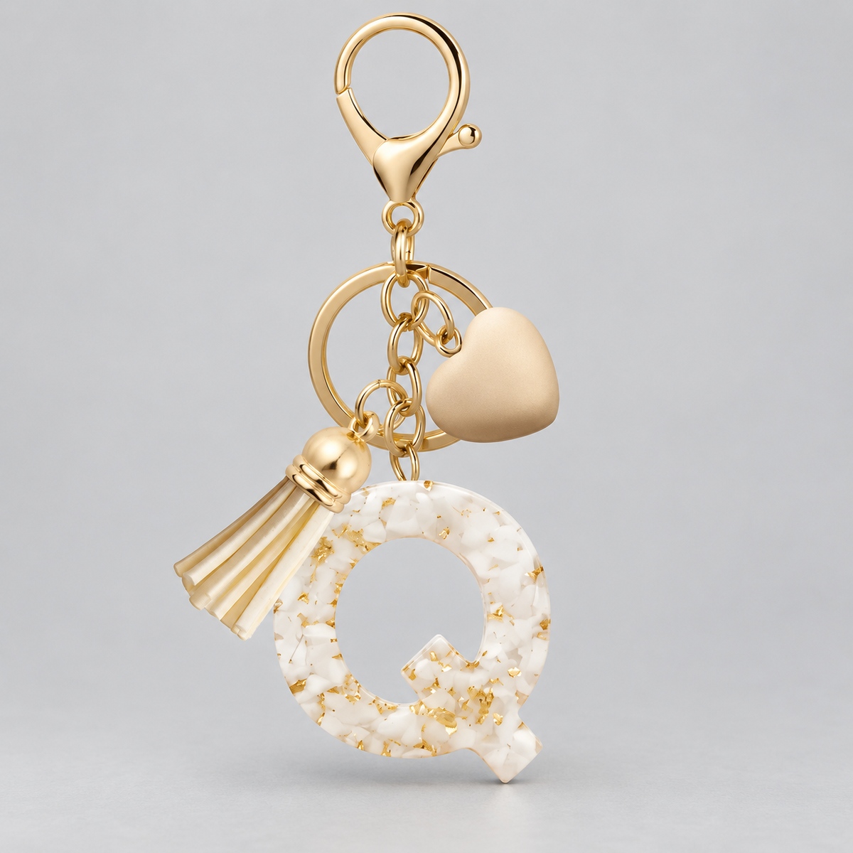 Golden Initial - Bag Charm