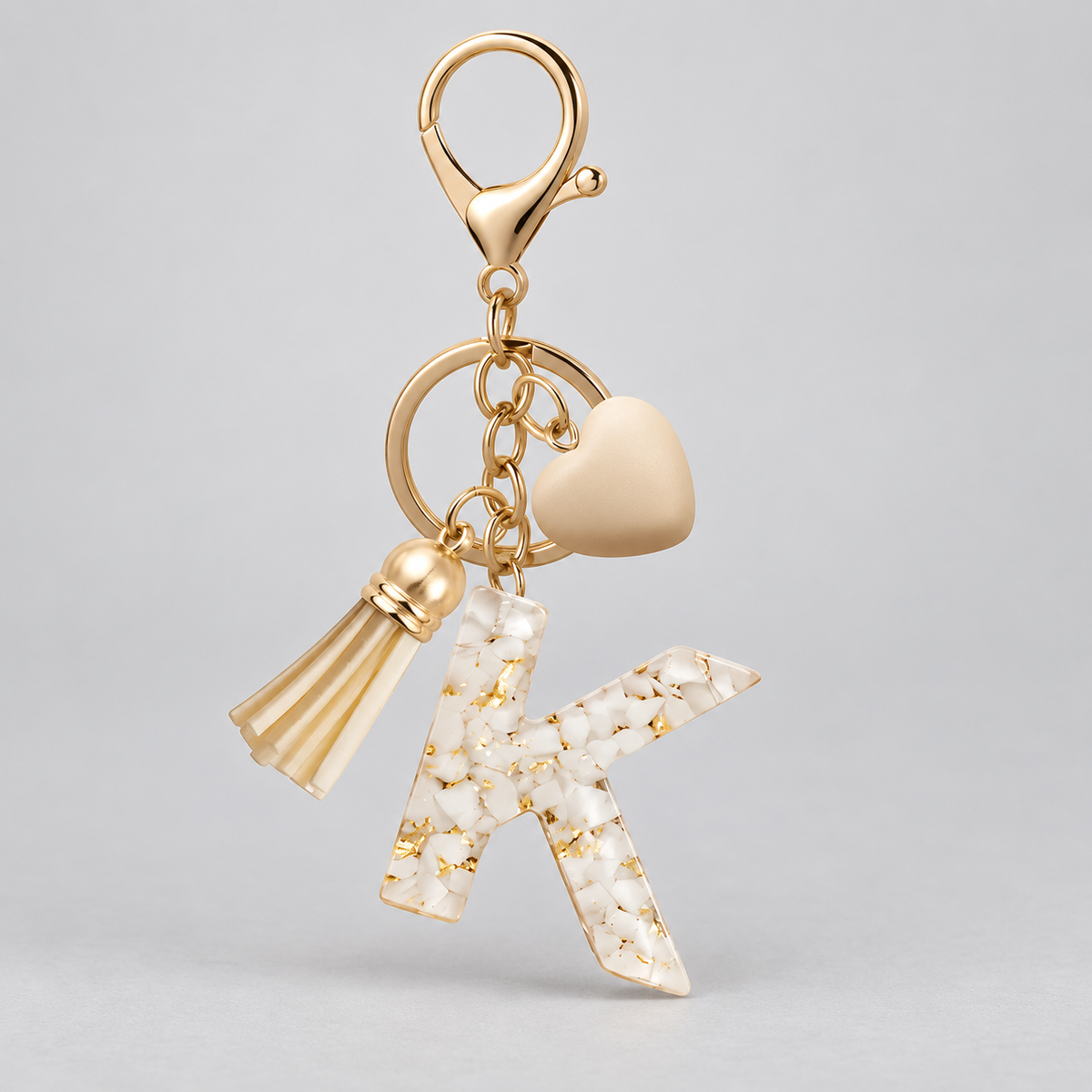 Golden Initial - Bag Charm