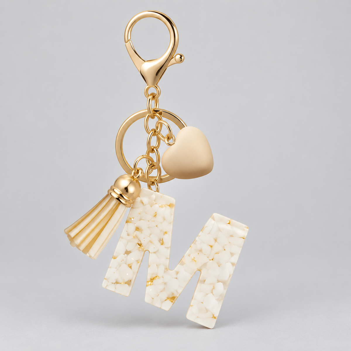Golden Initial - Bag Charm