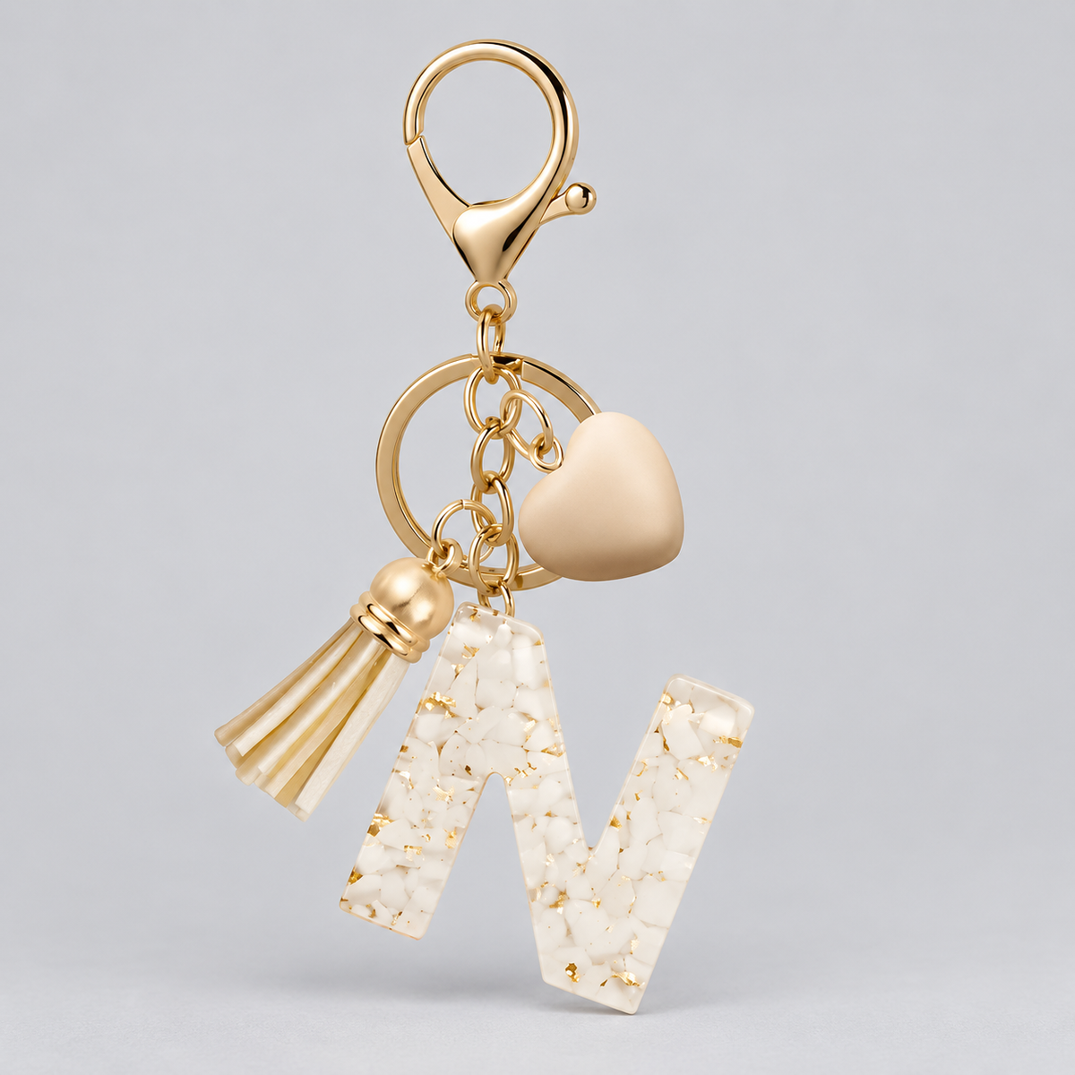 Golden Initial - Bag Charm