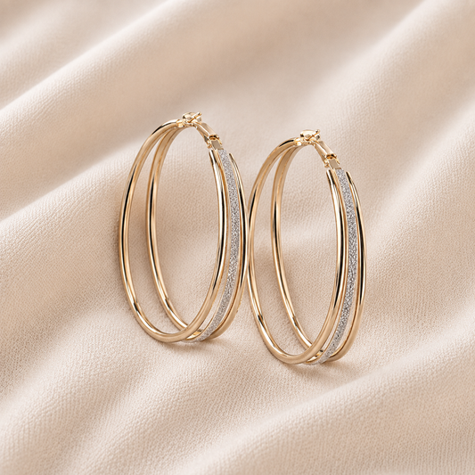 Aurielle™ | Vintage Gold-Plated Sparkling Earrings