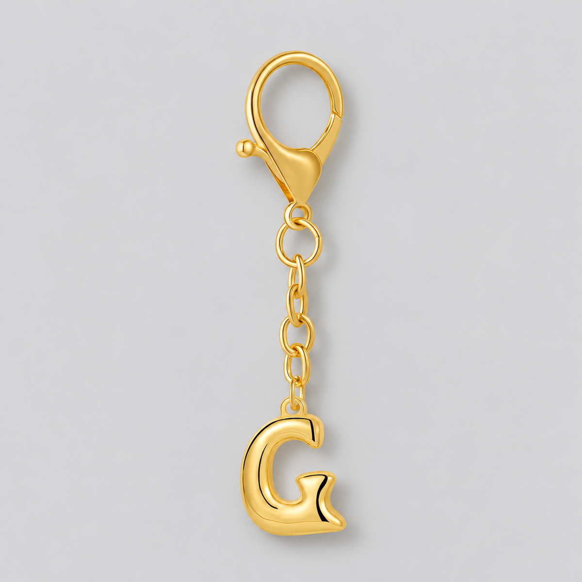 Bubble Initial Letter - Bag Charm
