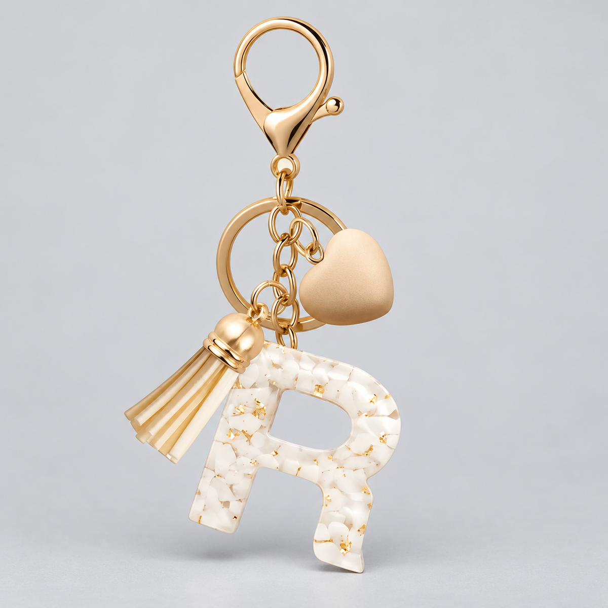 Golden Initial - Bag Charm