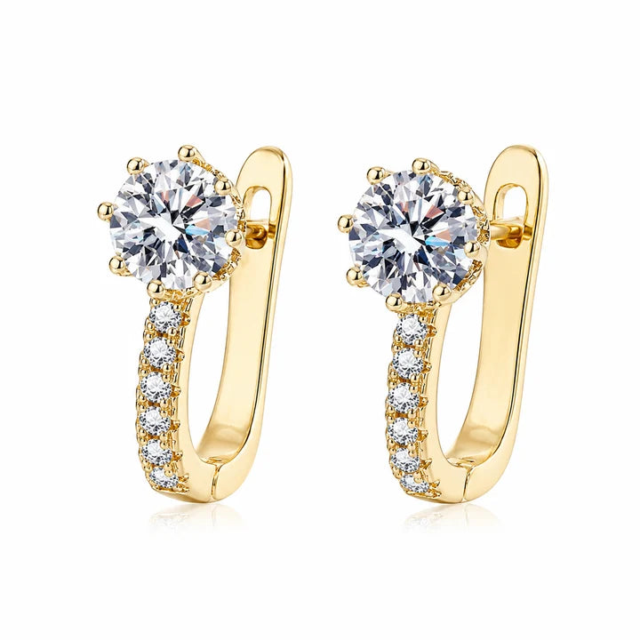 Larmes™ | Gold Stone Stud Earrings