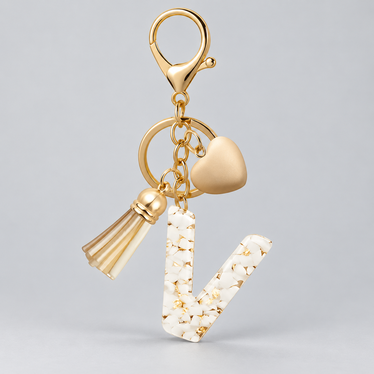 Golden Initial - Bag Charm
