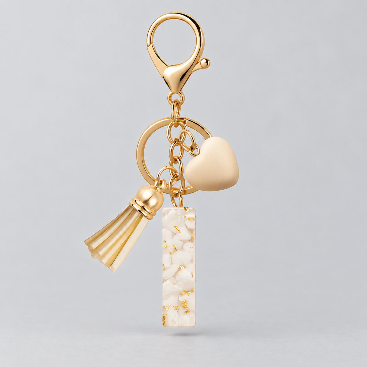 Golden Initial - Bag Charm