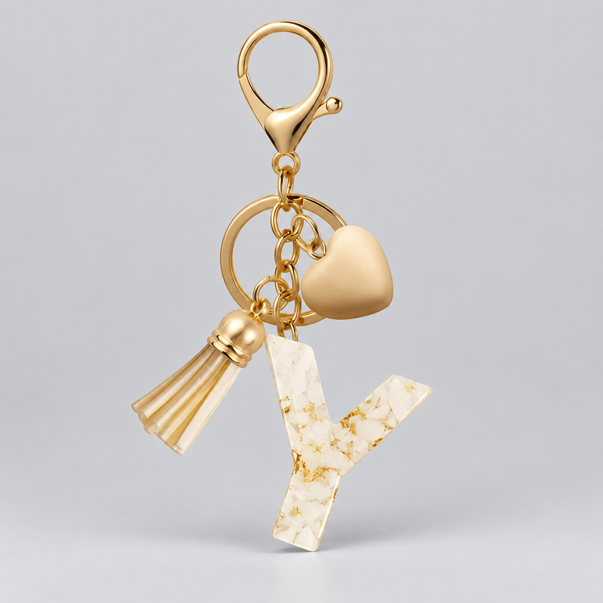 Golden Initial - Bag Charm