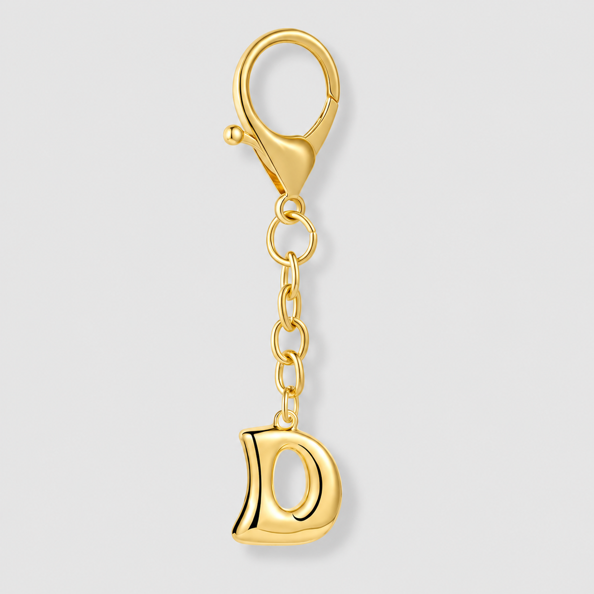Bubble Initial Letter - Bag Charm