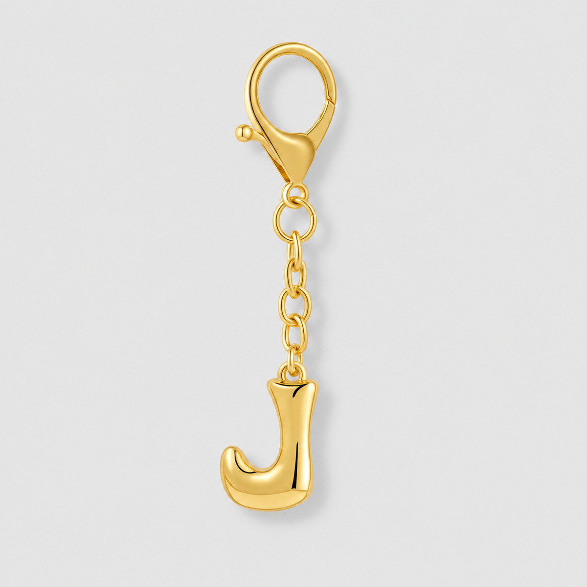 Bubble Initial Letter - Bag Charm