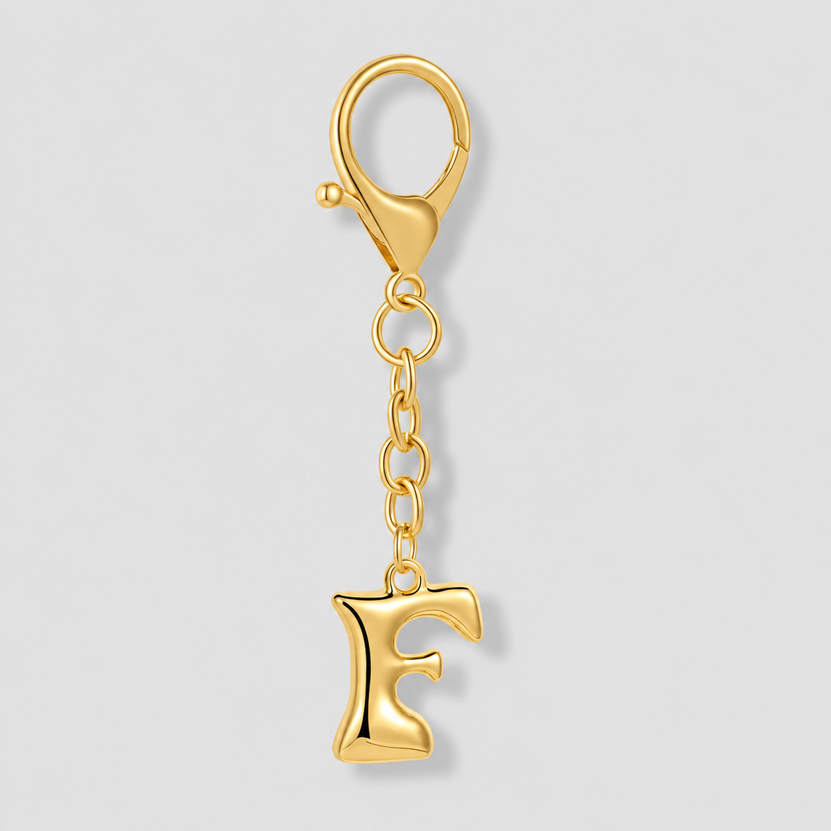 Bubble Initial Letter - Bag Charm
