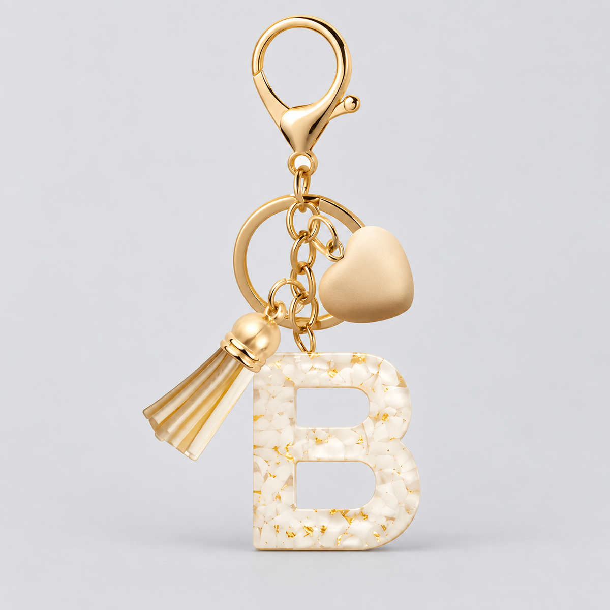 Golden Initial - Bag Charm