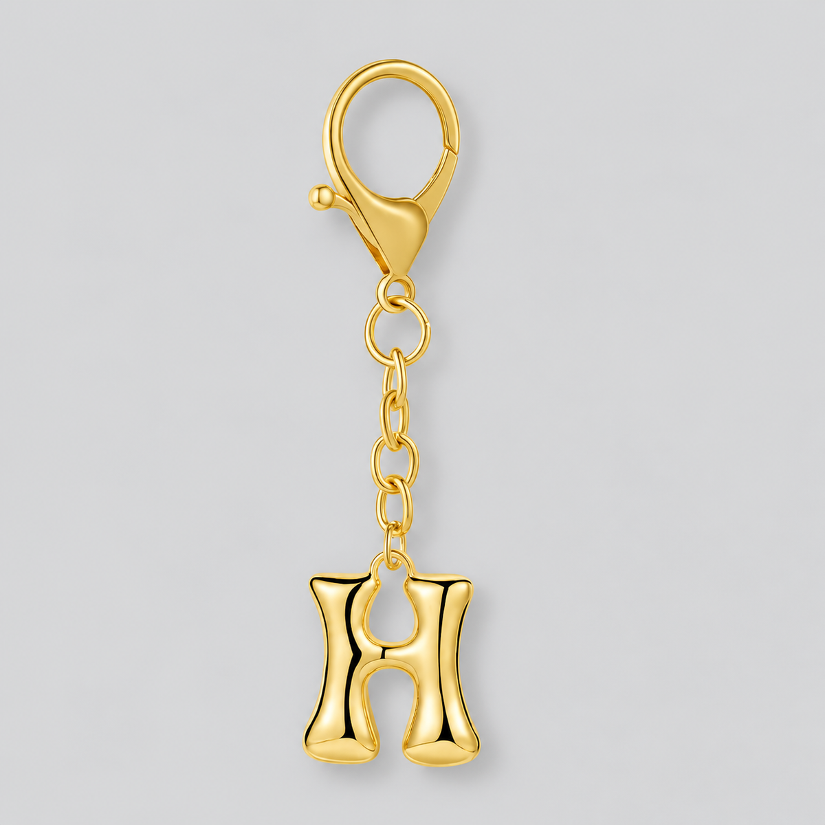 Bubble Initial Letter - Bag Charm
