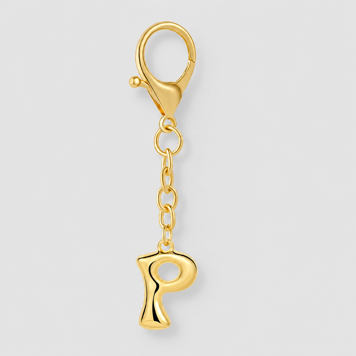 Bubble Initial Letter - Bag Charm