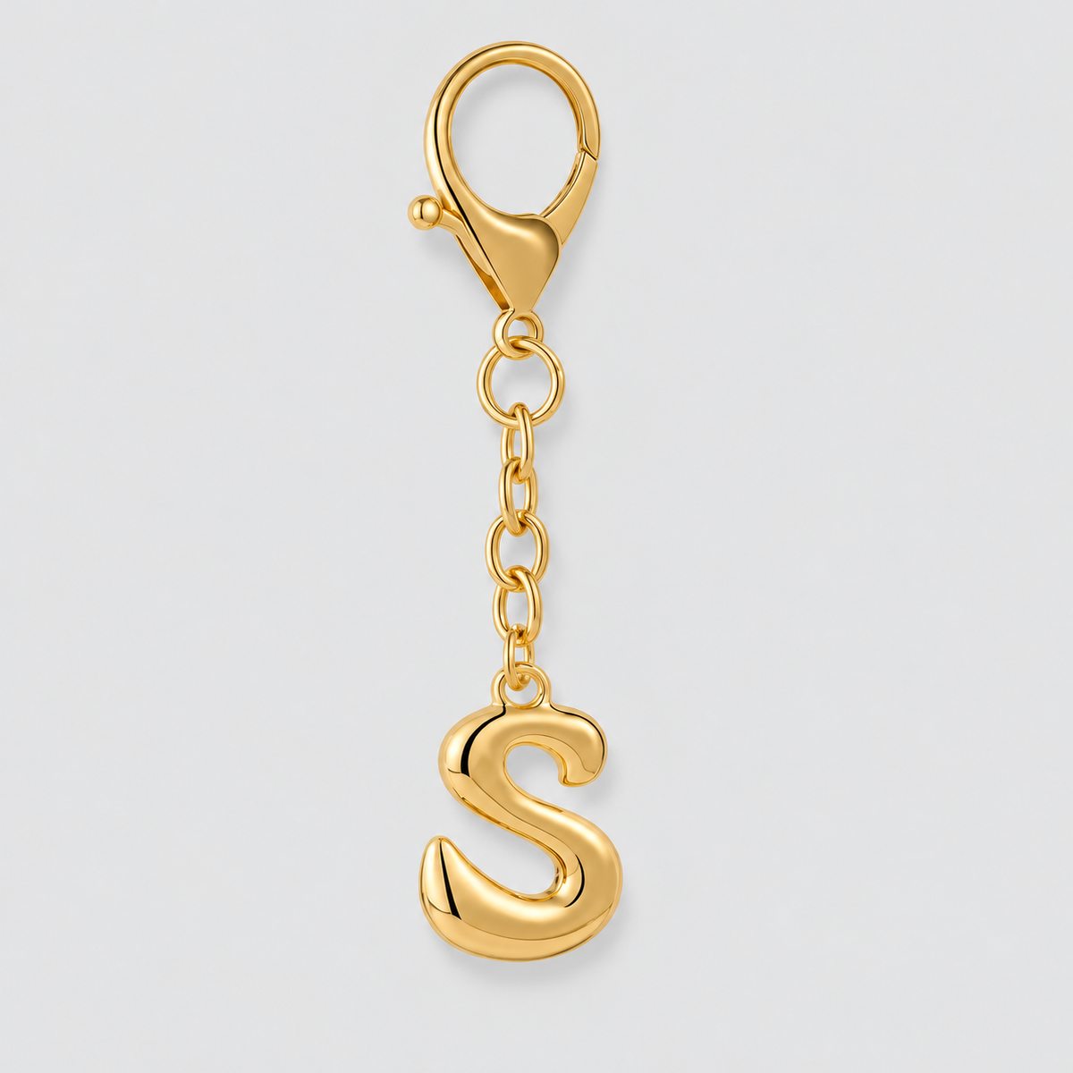 Bubble Initial Letter - Bag Charm