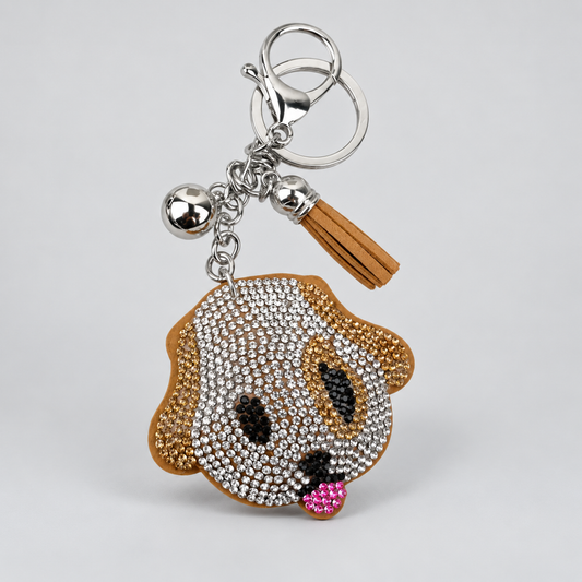 Crystal Dog Charm